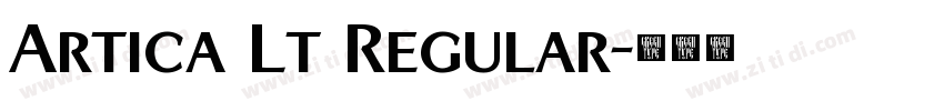 Artica Lt Regular字体转换